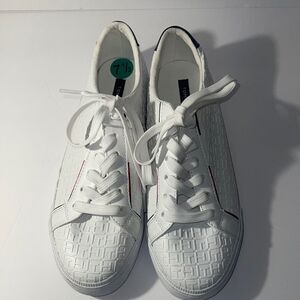Tommy Hilfiger Tennis Sneakers White and Navy Size 7.5